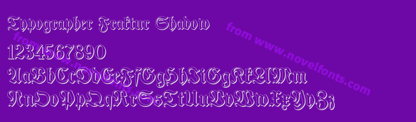 Typographer Fraktur ShadowPreview