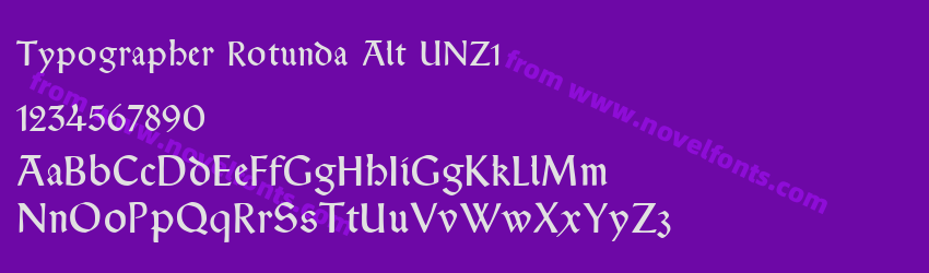 Typographer Rotunda Alt UNZ1Preview