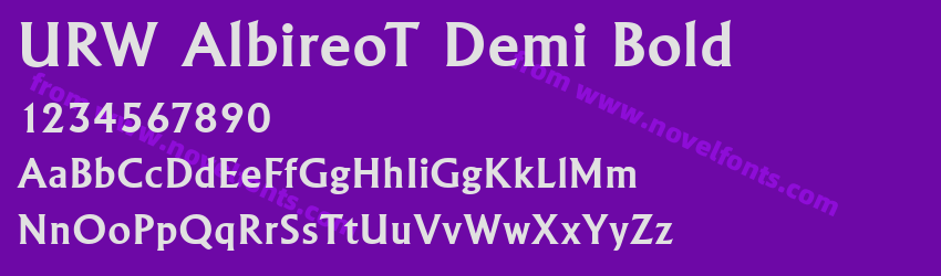 URW AlbireoT Demi BoldPreview