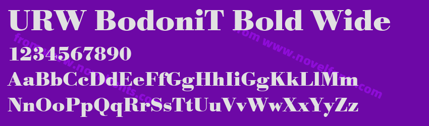 URW BodoniT Bold WidePreview