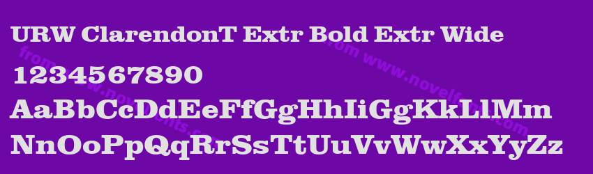 URW ClarendonT Extr Bold Extr WidePreview