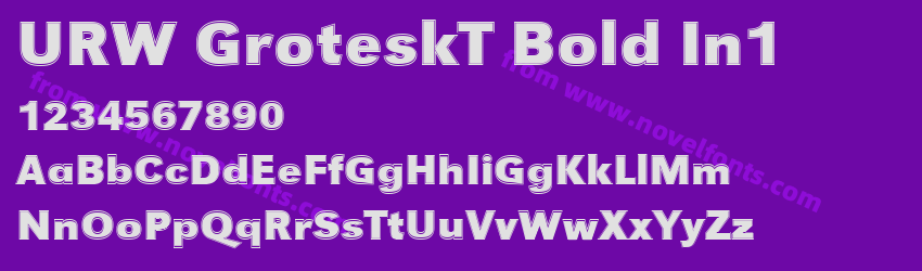 URW GroteskT Bold In1Preview