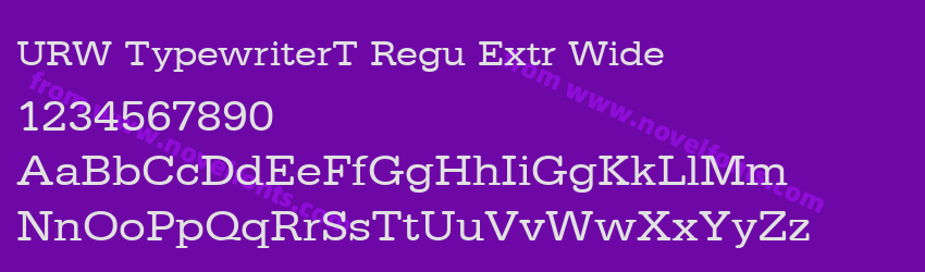 URW TypewriterT Regu Extr WidePreview