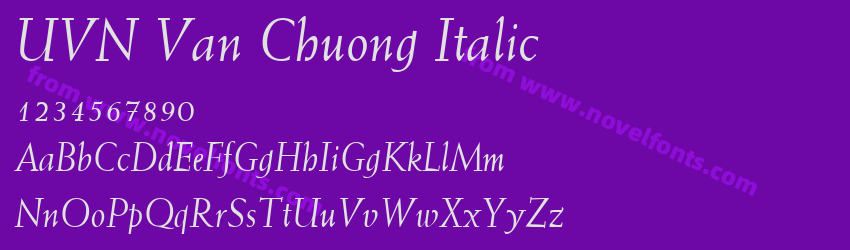 UVN Van Chuong ItalicPreview