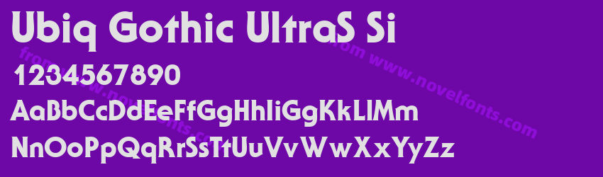 Ubiq Gothic UltraS SiPreview