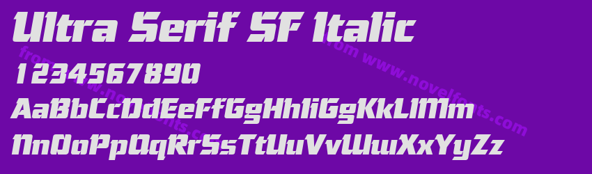 Ultra Serif SF ItalicPreview