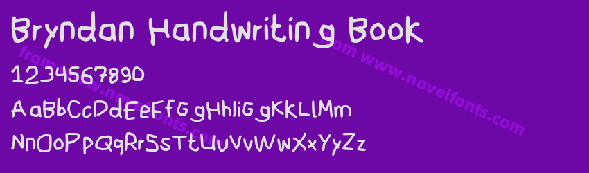 Bryndan Handwriting BookPreview