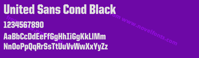 United Sans Cond BlackPreview