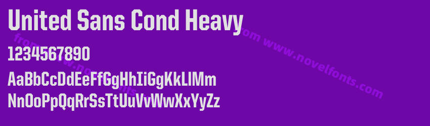 United Sans Cond HeavyPreview