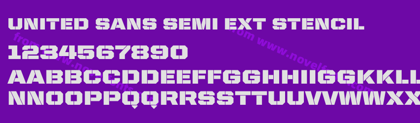 United Sans Semi Ext StencilPreview