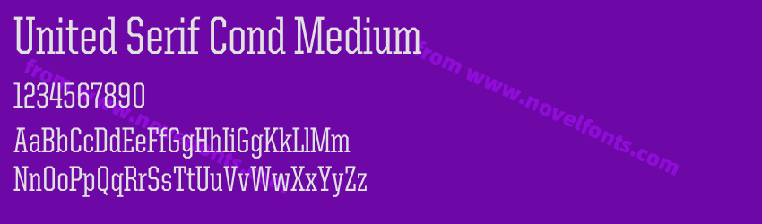 United Serif Cond MediumPreview