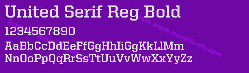 United Serif Reg BoldPreview