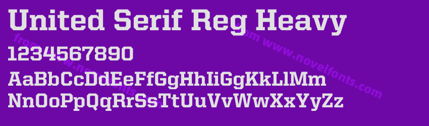 United Serif Reg HeavyPreview