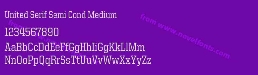 United Serif Semi Cond MediumPreview