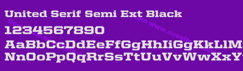 United Serif Semi Ext BlackPreview