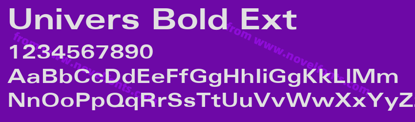 Univers Bold ExtPreview