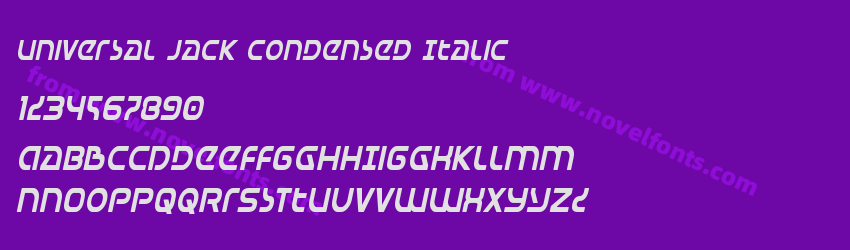 Universal Jack Condensed ItalicPreview