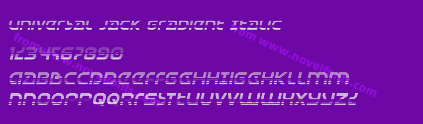 Universal Jack Gradient ItalicPreview