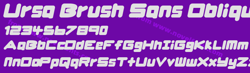 Ursa Brush Sans ObliquePreview