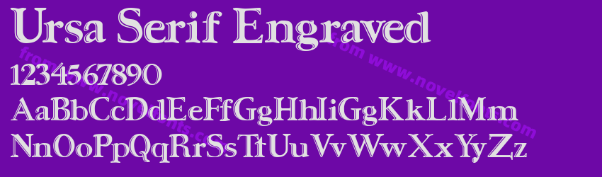 Ursa Serif EngravedPreview