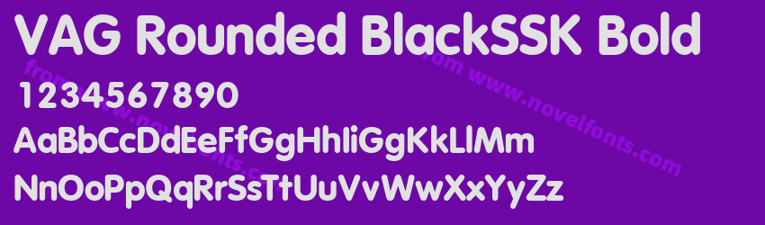 VAG Rounded BlackSSK BoldPreview