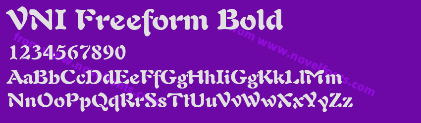 VNI Freeform BoldPreview