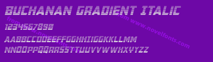 Buchanan Gradient ItalicPreview