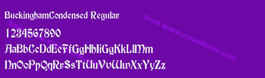 BuckinghamCondensed RegularPreview