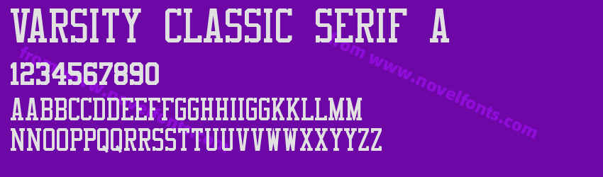 Varsity Classic Serif APreview