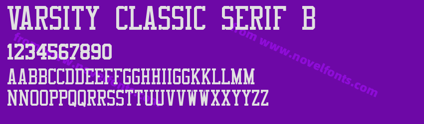 Varsity Classic Serif BPreview