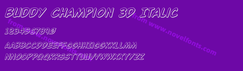 Buddy Champion 3D ItalicPreview