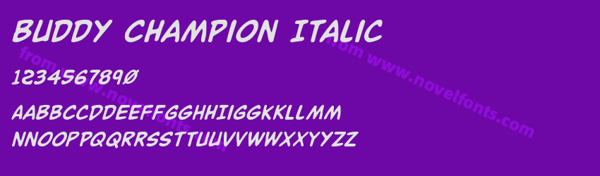 Buddy Champion ItalicPreview