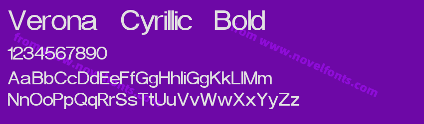 Verona Cyrillic BoldPreview