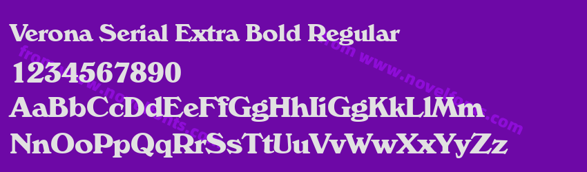 Verona Serial Extra Bold RegularPreview