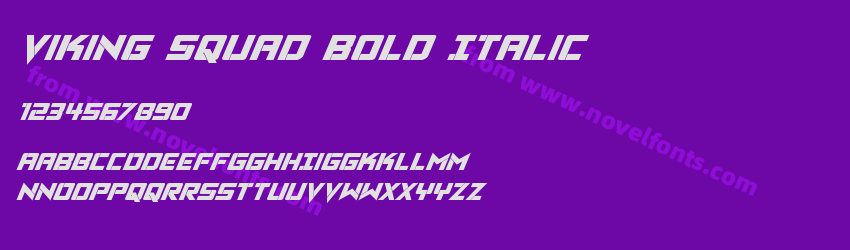 Viking Squad Bold ItalicPreview