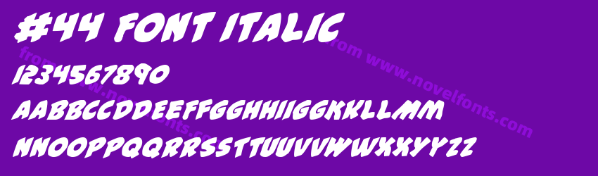 #44 Font ItalicPreview