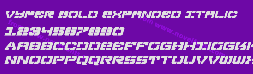 Vyper Bold Expanded ItalicPreview