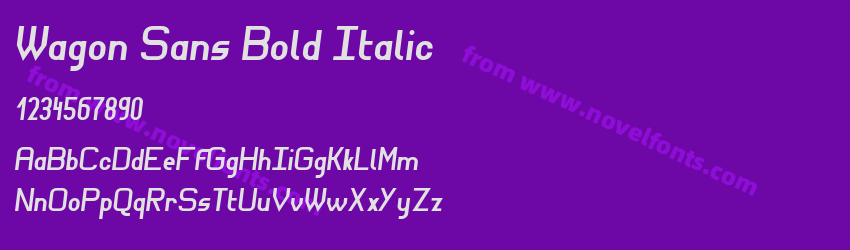 Wagon Sans Bold ItalicPreview