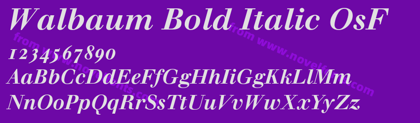 Walbaum Bold Italic OsFPreview