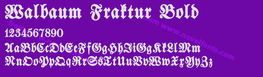 Walbaum Fraktur BoldPreview