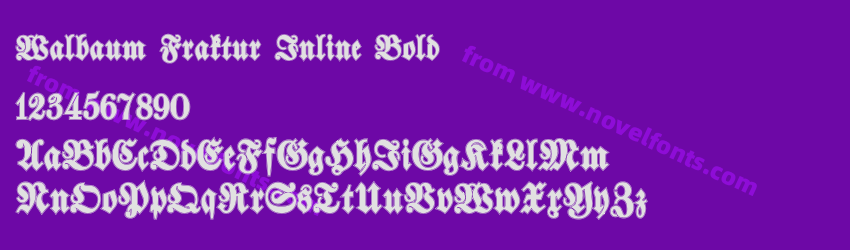 Walbaum Fraktur Inline BoldPreview