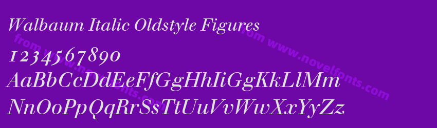 Walbaum Italic Oldstyle FiguresPreview