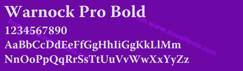 Warnock Pro BoldPreview