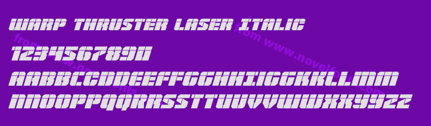 Warp Thruster Laser ItalicPreview