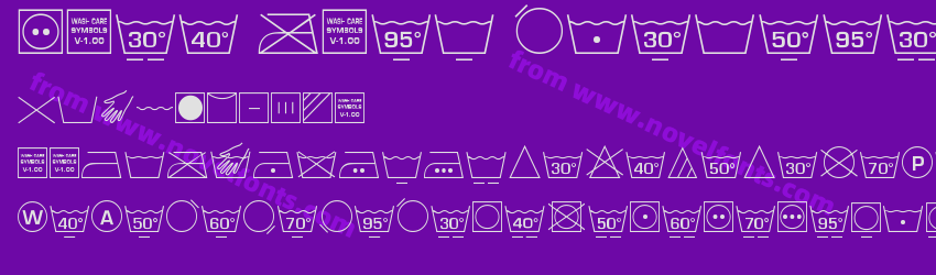 Wash Care Symbols M54Preview