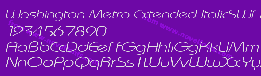 Washington Metro Extended ItalicSWFTEPreview