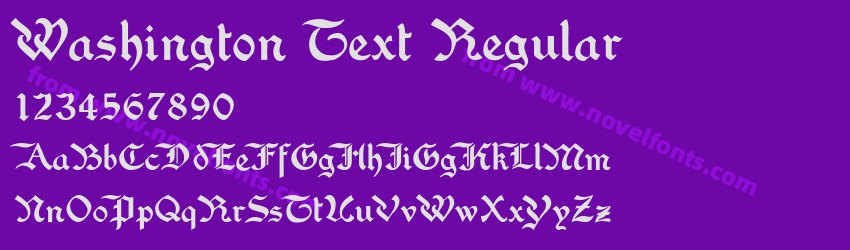 Washington Text RegularPreview