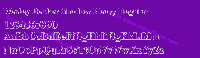 Wesley Becker Shadow Heavy RegularPreview