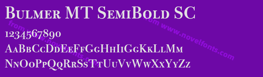 Bulmer MT SemiBold SCPreview