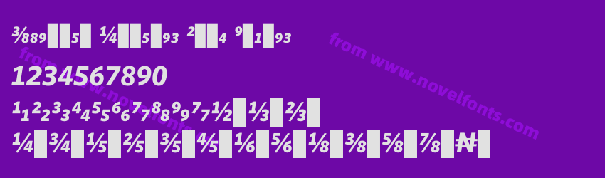 Whitney Numeric Bold ItalicPreview